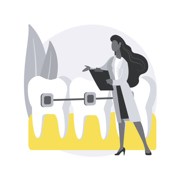 牙齿矫正服务抽象概念图片下载