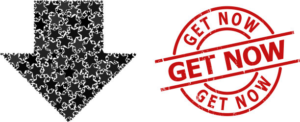 下载箭头星马赛克和得到现在挠图片下载