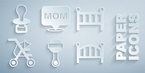 设置拨浪鼓婴儿玩具婴儿床摇篮床图片下载