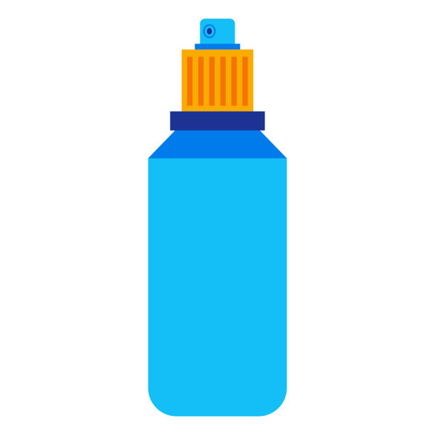 气溶胶发胶矢量卡通插图孤立在一个白色的背景。图片下载