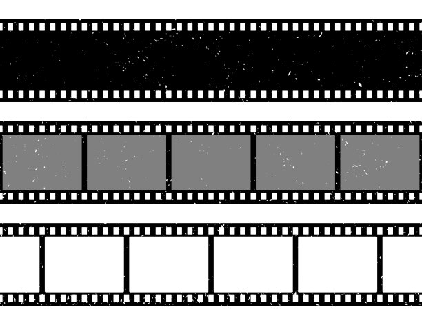 垃圾电影带收集旧复古电影图片下载
