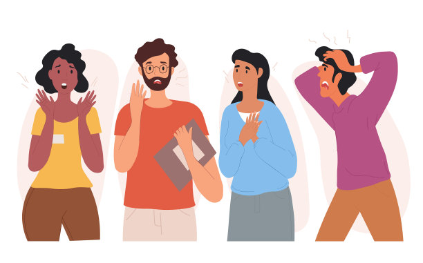 害怕的公司员工概念图片下载