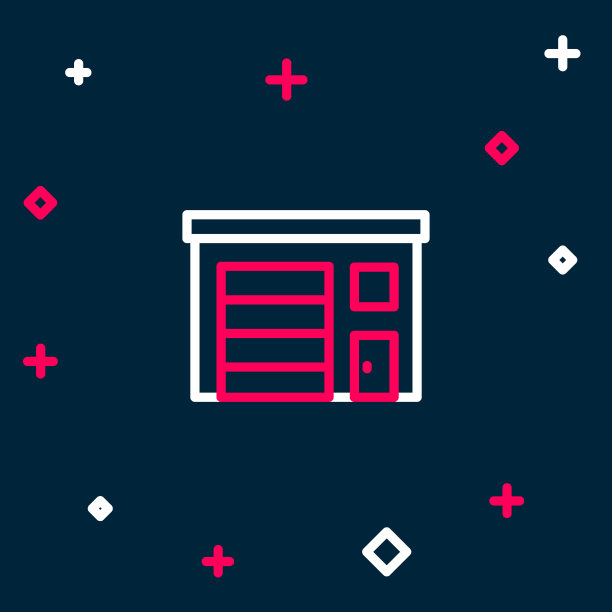 消防站的图标被隔离在建筑物上图片下载