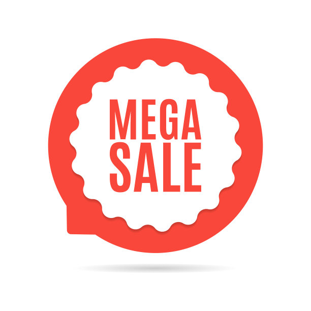 矢量超级销售标签在白色背景图片下载