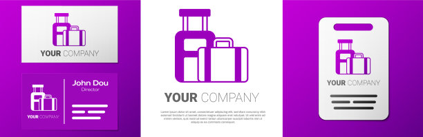 标志式旅行箱为旅游图标隔离上图片下载