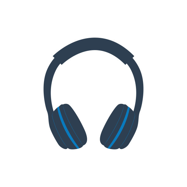 耳机耳机平面矢量图标。简单的可编辑eps插图可用的网页和打印项目。图片下载