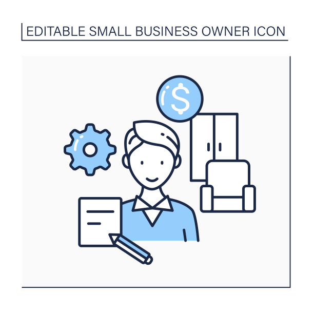 定制家具供应商线图标图片下载