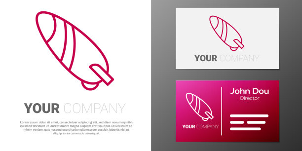 标识型线冲浪板图标隔离在白色图片下载