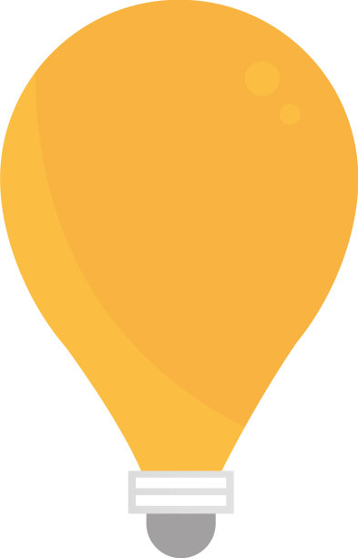 灯泡平面图标图片下载