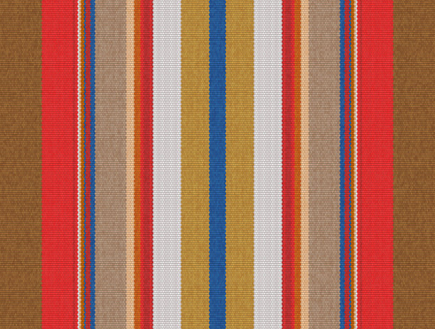 抽象无缝的背景像纺织品与红色，棕色和蓝色的颜色。图片下载