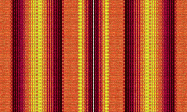 毛毯条纹无缝矢量图案。五月节派对装饰背景图片下载