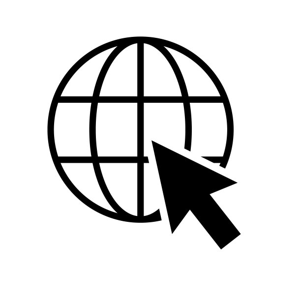 环球网网址标志，互联网地图图标，网站地址地球扁平轮廓符号图片下载