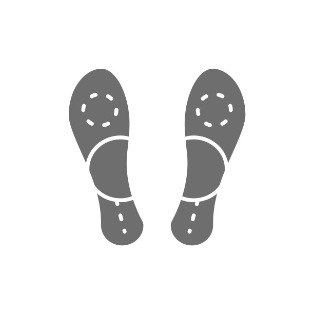 矫形鞋垫平足灰色图标孤立图片下载