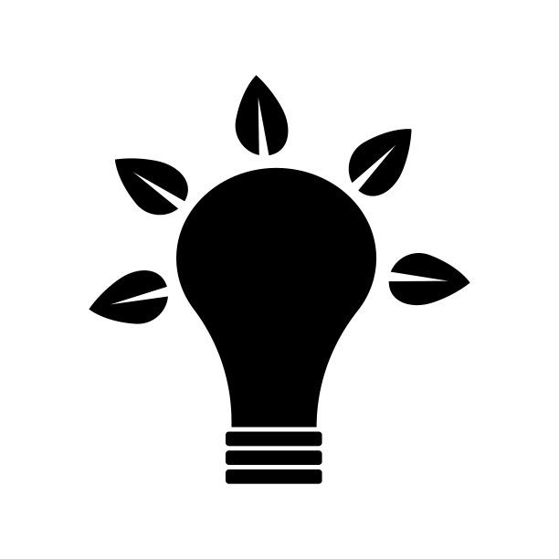 黑色生物灯泡，绿色环保，绿色环保，绿色环保图片下载