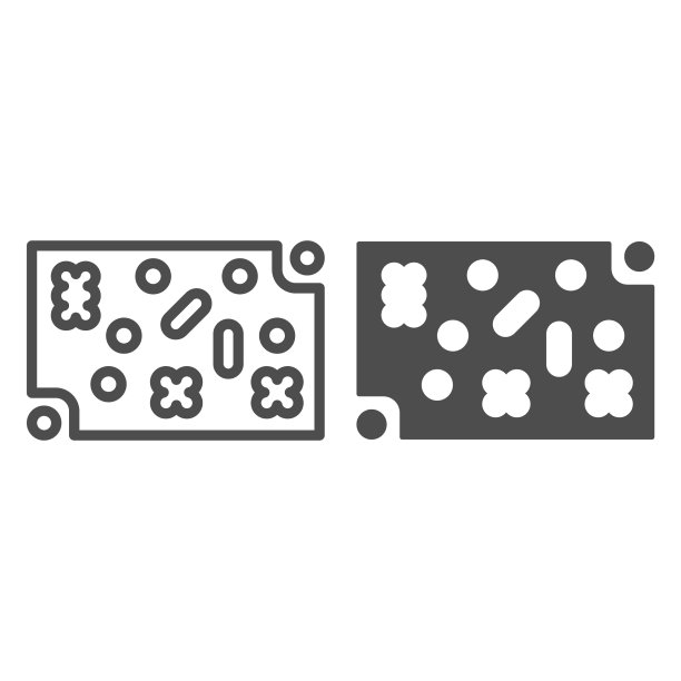 带固定元件线的印刷电路板图片下载