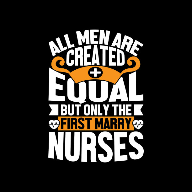 只有第一批结婚的是护士设计的t恤图片下载