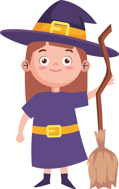 女巫装女孩图片下载