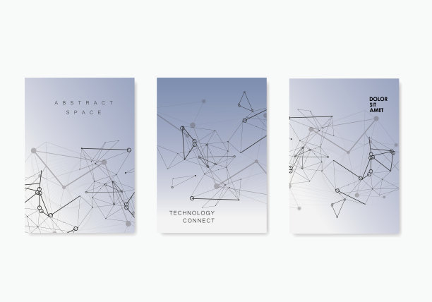网络连接结构宣传册海报图片下载