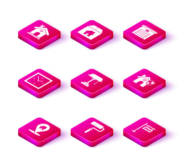 用油漆辊刷设置地图指针图片下载