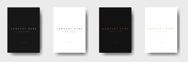 现代的封面设计。商业公司的小册子或宣传册的最小设计。向量模板图片下载