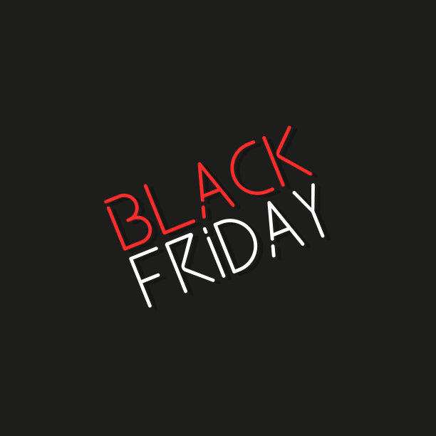 黑色星期五促销标志。平面设计中的矢量插图图片下载