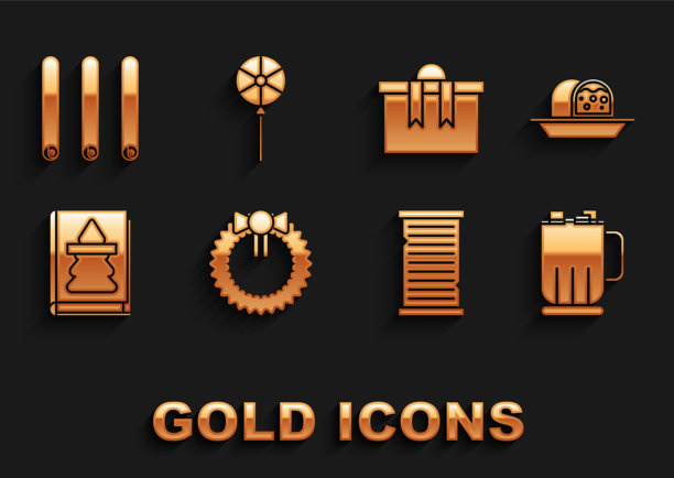 把圣诞花环杏仁软糖海绵蛋糕烤热图片下载