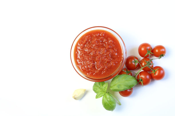 番茄酱。意大利菜。图片下载