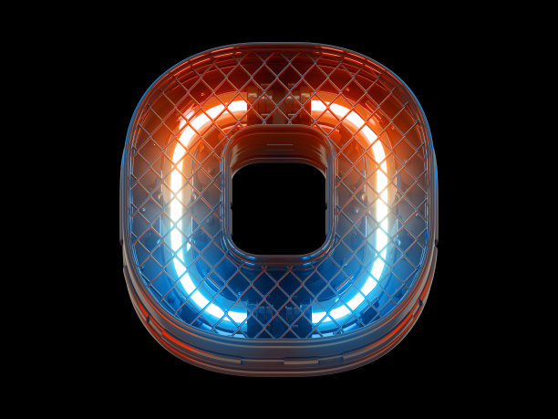 未来的光栅栏网格字体。图片下载