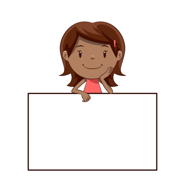 小女孩毛坯相框图片下载