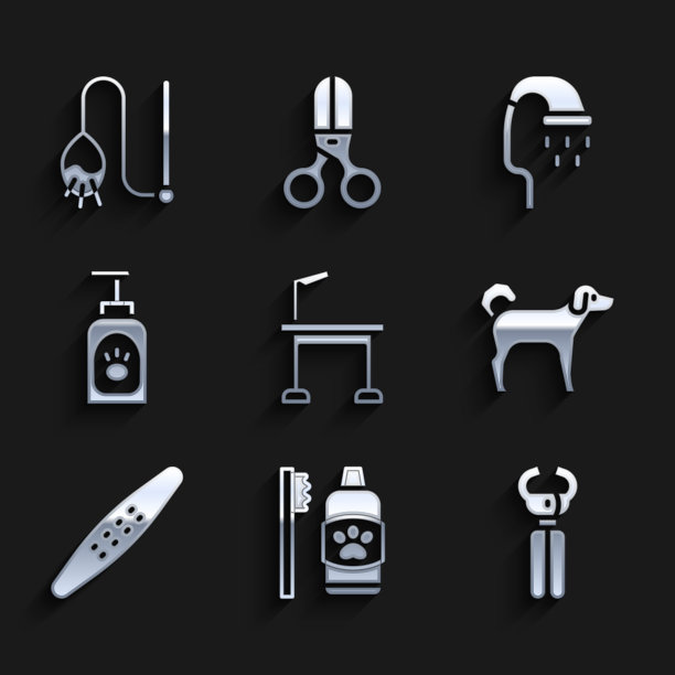 为宠物设置宠物梳妆台，牙齿卫生图片下载