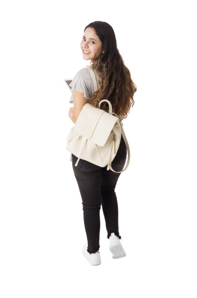 女学生回眸一笑图片下载