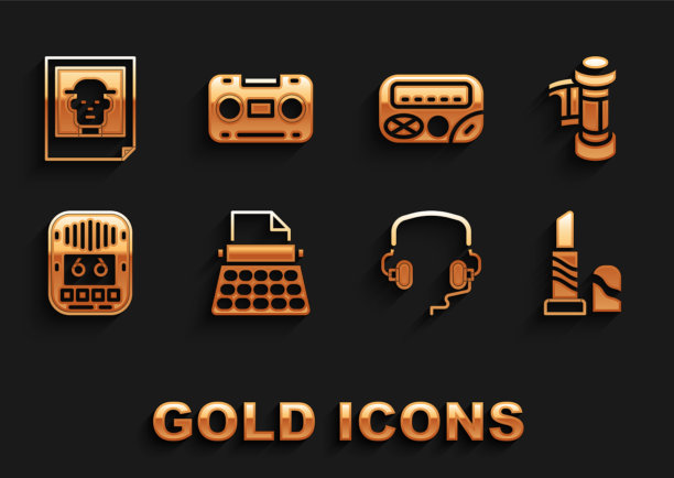 设置复古打字机相机卷墨盒图片下载