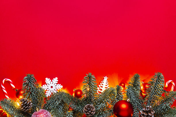 圣诞假日背景与装饰图片下载