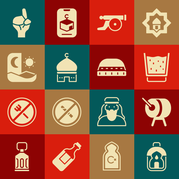 设置斋月灯鼓玻璃与水图片下载