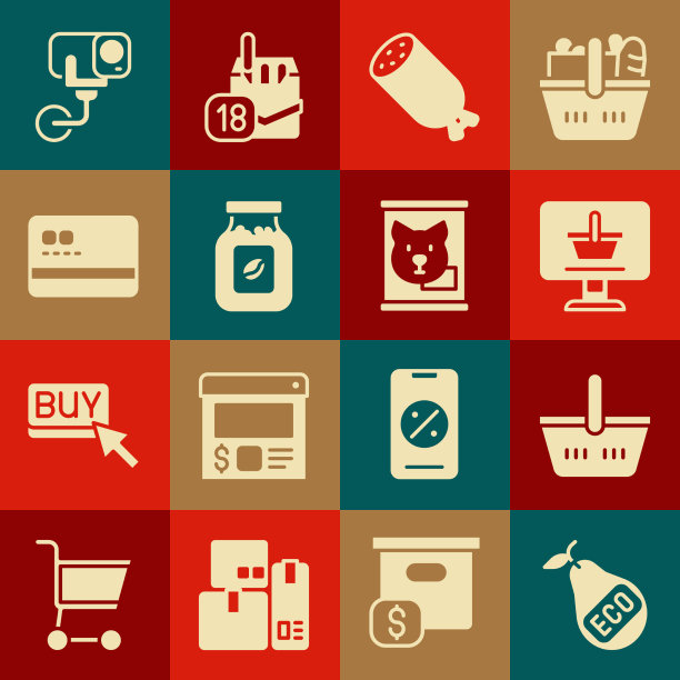 把健康的有机梨放在购物车里图片下载