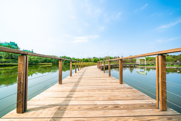 木桥人行道图片下载