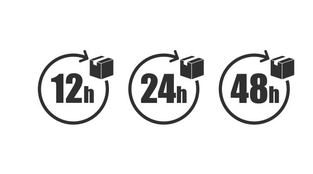 12、24和48小时送达运输图片下载