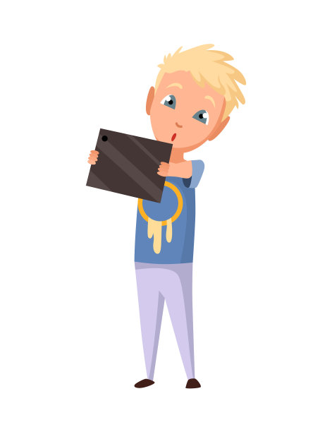 孩子们使用电子产品和现代科技图片下载