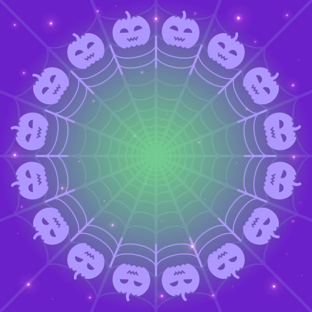 万圣节背景矢量插图。节日装饰点缀。图片下载