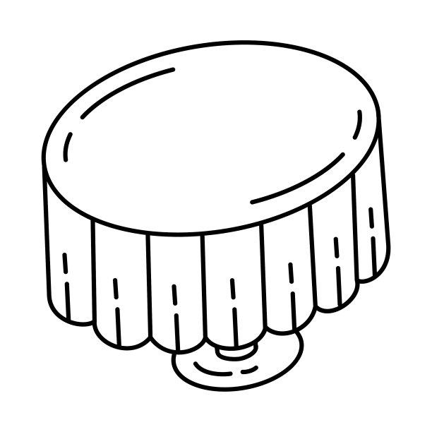 桌布派对设置图标涂鸦手绘或图片下载