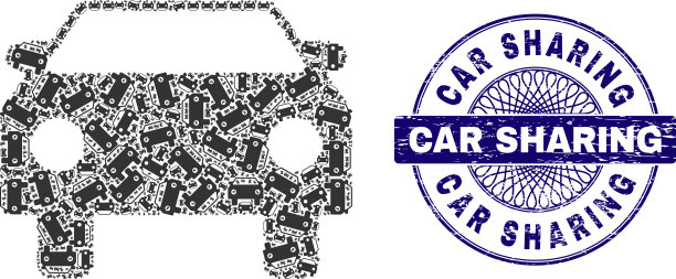 车递拼贴车件及划痕图片下载