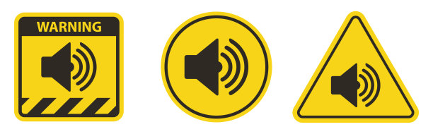 白色背景上的扬声器图标图片下载