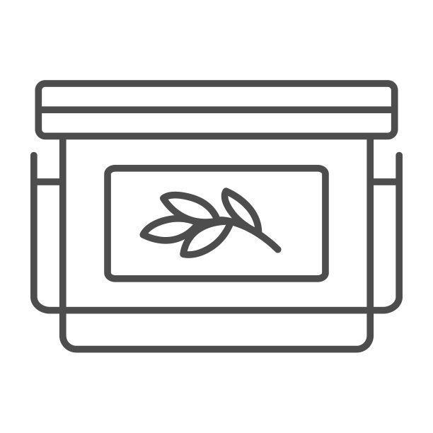 容器种子，芽和幼苗的细线图标，园艺概念，植物箱矢量标志在白色背景上，轮廓风格图标的移动概念和网页设计。矢量图形。图片下载