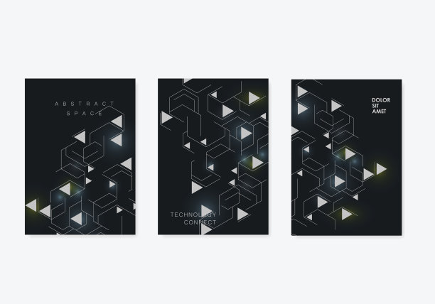 抽象名片抽象几何图片下载