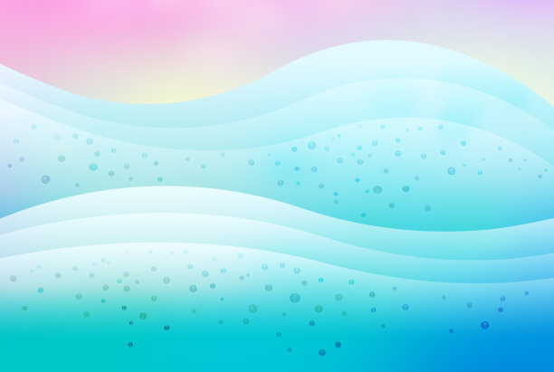 水滴与灯光，闪耀的海浪背景插图图片下载