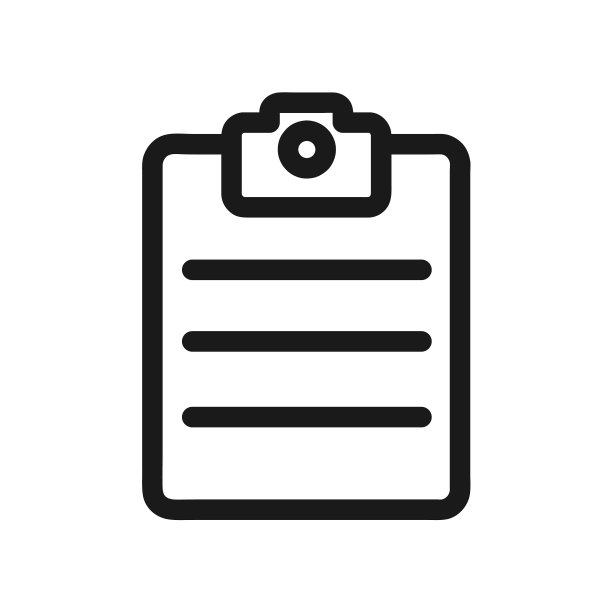 剪贴板线图标剪贴板孤立的简单图标图片下载