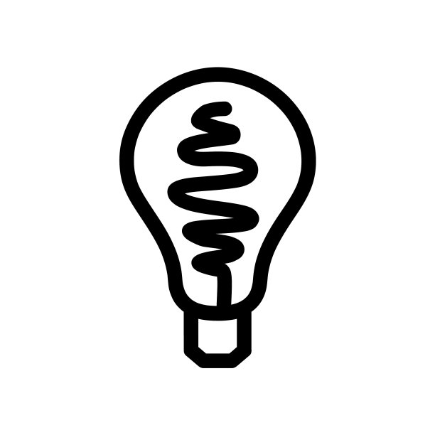 灯泡线图标灯泡孤立的简单图标图片下载