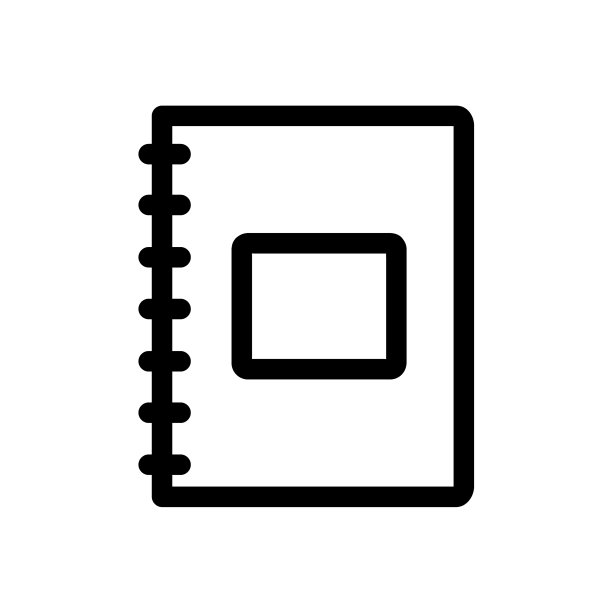 笔记本线图标笔记本孤立简单图标图片下载