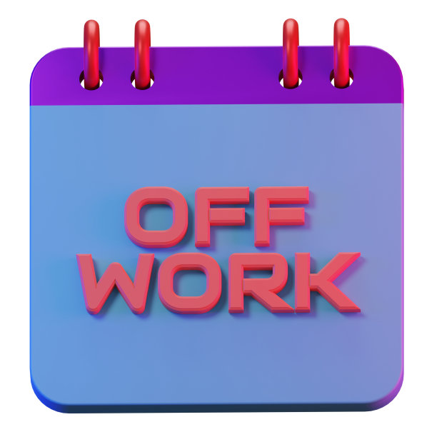 3D渲染独立日历的休假图片下载