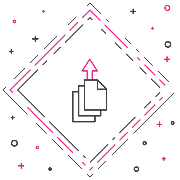 线数据导出图标隔离在白色背景上图片下载